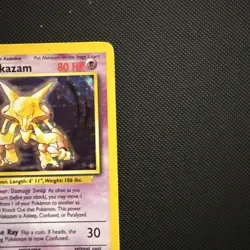 Alakazam 1/102 Base Set Unlimited (1999) Holo Rare Card Vintage WOTC Pokemon TCG - Image 3