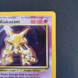 Alakazam Holo 1/102 1999 Pokemon Card Rare Base Set Unlimited TCG - Image 4