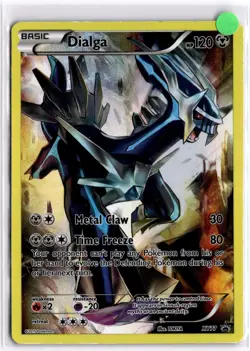 Pokemon TCG Dialga (Full Art Promo) XY77 Black Star Promo Lightly Played - Image 1