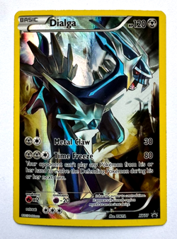 Pokemon TCG Dialga FULL ART XY77 XY Black Star Promo Holo - Image 1