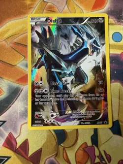(NM) Dialga #XY77 2015 Pokemon XY Black Star Promo Card Full Art - Image 1