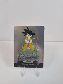 Son Goku E-48 Silver Energy Marker Dragon Ball Manga Booster Card Fusion World - Image 1