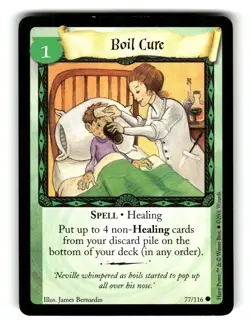 2001 Harry Potter Trading Card Game Boil Cure 77/116 C - Image 1