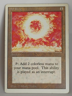 Vintage Sol Ring MTG Card Magic the Gathering - Image 1