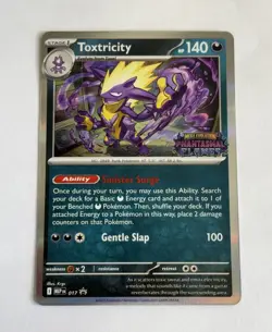Pokemon Card Toxtricity 017 Stamped Black Star Promo Phantasmal Flames - Image 3