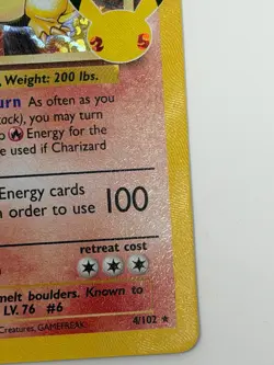 Pokemon Charizard Celebrations 25 Anniversary Holo Rare Card 4/102 Near Mint Raw - Image 5