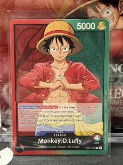 One Piece Card Game - Monkey.D.Luffy (Demo Deck) OP01-003 "LP" - READ - Image 2