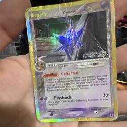 Pokemon Espeon Delta Species Reverse Holo Rare 4/113 70 HP English TCG Card - Image 1