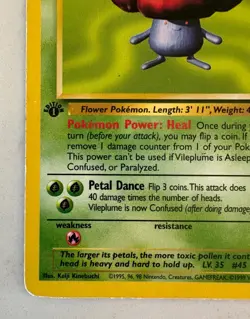 Vileplume 31/64 Jungle 1st First Edition Non Holo, Pokemon TCG Raw Card, NM - Image 4