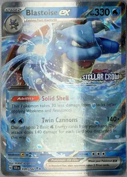 Blastoise ex (Stellar Crown Stamp) Double Rare Miscellaneous Cards & Products 03 - Image 1