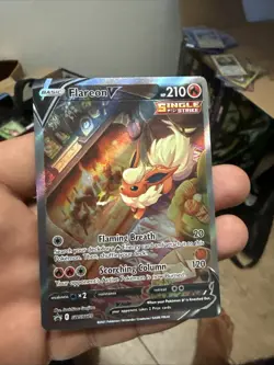 Pokemon TCG Flareon v Sword & Shield SWSH179 Holo Promo Card Mint !! - Image 1
