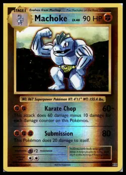 Machoke 58/108 XY - Evolutions Reverse Holo Pokemon Card | NM - Image 1