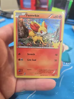 Pokemon Fennekin Holo TCG Card 14/25 McDonald's 25th Anniversary Edition - Image 1
