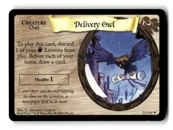 2001 Harry Potter Trading Card Game Delivery Owl 21/116 - Image 1