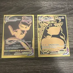 Mew + Pikachu VMAX (Secret) Lost Origin Trainer Gallery Holo Pokemon Cards - Image 1