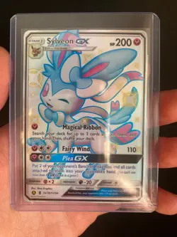 Sylveon GX SV76/SV94 Shiny - Hidden Fates - Pokemon Card - DAMAGED - Image 1