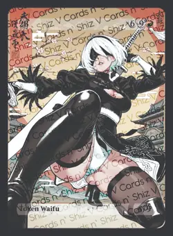 2B, Waifu the Gathering, Custom Anime Nier Automata Trading Card - Image 1