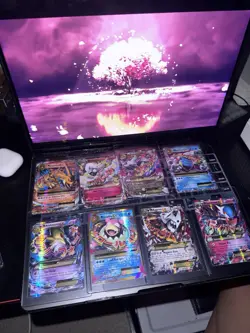 Mega Pokemon cards (8 cards) all NM or Mint 1 card damaged - Image 3