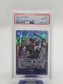 One Piece Card Sanji Alt Art OP07-064 500 Years in the Future PSA 10 - Image 1