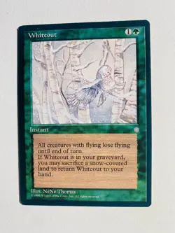 1X MTG MAGIC THE GATHERING WHITEOUT NM-MT CARD - Image 1