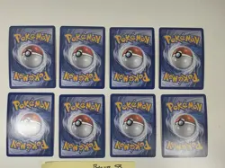 2011 Unnumbered Reverse Holo Energy Pokemon Card Lot Of 8 Psychic LP - Image 4