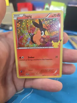 Pokemon Card Tepig 13/25 McDonald’s 25th Anniversary Promo Holo Near Mint - Image 1