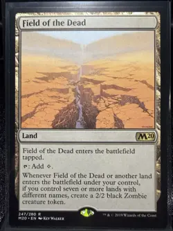 MTG - FIELD OF THE DEAD - 247/280 - CORE SET 2020 MAGIC THE GATHERING - RARE - Image 1