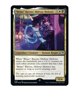 "Brims" Barone, Midway Mobster (Galaxy Foil) Unfinity MTG - Image 1