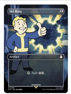 (Borderless) Sol Ring - MTG Universes Beyond: Fallout Regular - Image 1