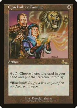 Quicksilver Amulet [Urza's Legacy] Near Mint - Image 1