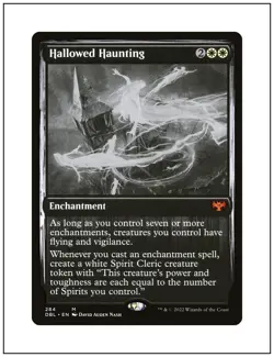 1x Hallowed Haunting, Double Feature Black and White Magic the Gathering, MTG NM - Image 1