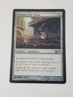 1x MTG - Whispersilk Cloak - Magic 2010 (M10) Regular Shroud Equipment - Image 1