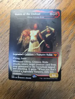 Sisters of the Undead - Olivia, Crimson Bride #343 NM Crimson Vow VOW Magic MTG - Image 1
