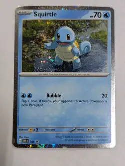 Squirtle Cosmos Holo Black Star Promo - SVP048 - Scarlet & Violet Pokemon TCG NM - Image 1