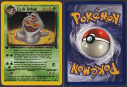 Dark Arbok 1st Edition 19/82 Rare Team Rocket Pokemon LP - Image 1