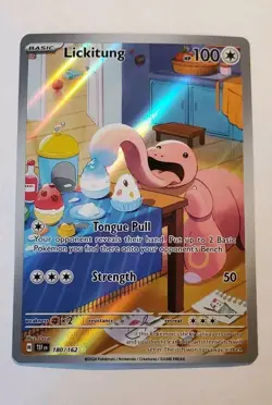 Pokemon TCG Lickitung 180/162 Temporal Forces Full Art IR Holo NM - Image 1