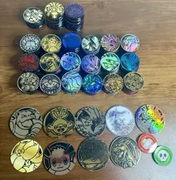 Pokemon Coin Lot x185 RARE! TCG Coins - Image 1