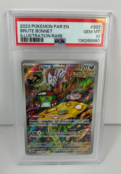 Pokemon TCG Brute Bonnet Illustration Rare 207/182 PSA 10 Paradox Rift - Image 1