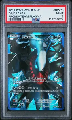 2013 POKEMON BLACK STAR PROMO DARKRAI #BW73 FULL ART PSA 9 MINT #112754622 - Image 1