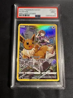 2022 Pokemon SWSH FA/EEVEE Brilliant Stars PSA 9 - Image 1
