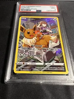 2022 Pokemon SWSH FA/EEVEE Brilliant Stars PSA 9 - Image 2