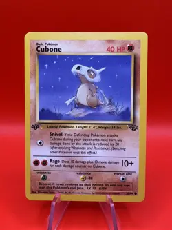 Cubone NM Condition - Pokemon 1st Edition Jungle Set 1999 - Common Ungraded - Image 1