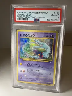 Shining Mew Pokemon 2001 Holo Corocoro Comics Japanese 151 PSA 8 - Image 1