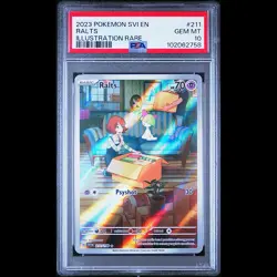 2023 POKEMON SVI EN-SCARLET & VIOLET ILLUSTRATION RARE #211 RALTS PSA 10 - Image 1