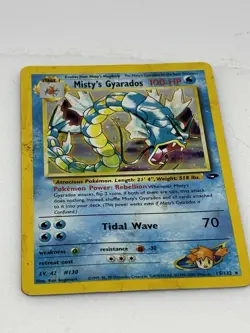 Pokemon TCG Misty's Gyarados Holo Rare Gym Challenge 13/132 Unlimited Edition HP - Image 1