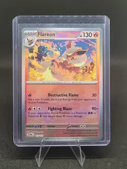 Pokemon TCG Flareon Poke Ball Pattern 013/131 Prismatic Evolutions NM - Image 1