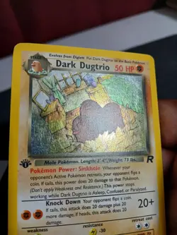 Pokemon 1st Edition Dark Dugtrio 23/82 Team Rocket Rare MP-LP - Image 5