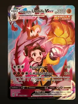 Pokemon TCG Single Strike Urshifu VMAX TG19/TG30 Brilliant Stars Ultra Rare - Image 1
