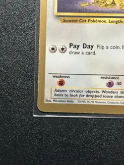 Meowth Gold Border Jungle 1999 Pokemon Card Fruit Roll-Ups Promo 56/64 - Image 4