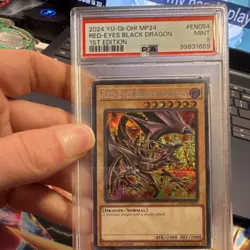 Yu-Gi-Oh! Red-Eyes Black Dragon Prismatic Secret Rare 1st Ed PSA 9 Graded TCG - Image 1